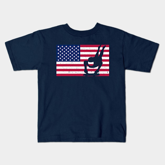 American Skeleton Fan Kids T-Shirt by RJCatch